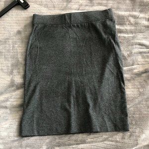 Gray Pencil Skirt